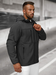 Vīriešu softshell jaka grafīta OZONEE JS/27B6525/5