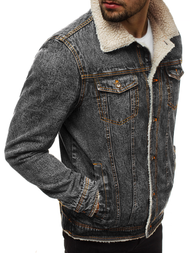 Vīriešu džinsa virsjaka grafīta OZONEE JB/JP1109 