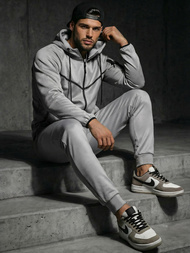 Vīriešu treniņtērps pelēks OZONEE JS/8C1966/2