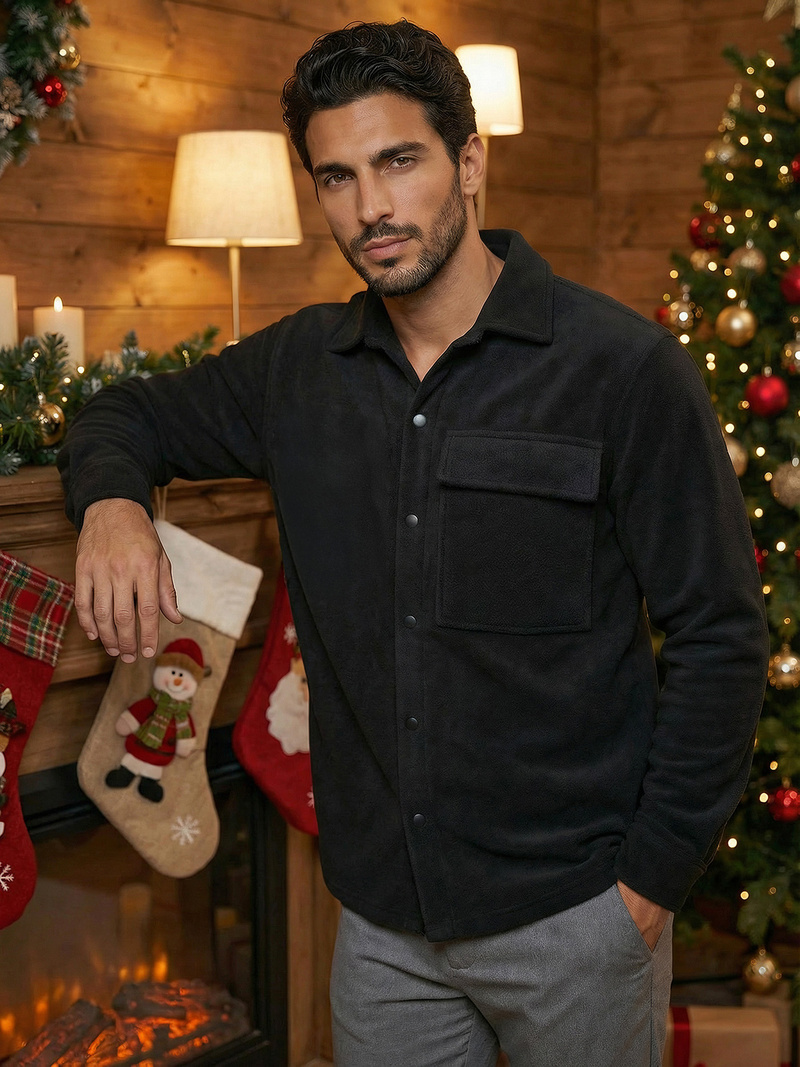 Vīriešu krekls melns OZONEE O/GOM23040Z