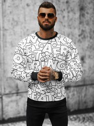 Vīriešu jaka balta OZONEE JS/8B1136/1