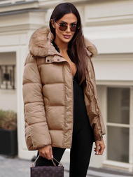 Sieviešu ziemas jaka camel OZONEE JS/5M3256/84