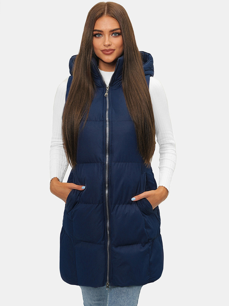 Sieviešu veste tumši zila OZONEE JS/M721/215