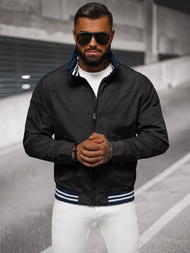 Vīriešu pārejas virsjaka melna OZONEE JS/5M3101/392Z