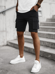 Vīriešu chino šorti melni OZONEE T/DC469