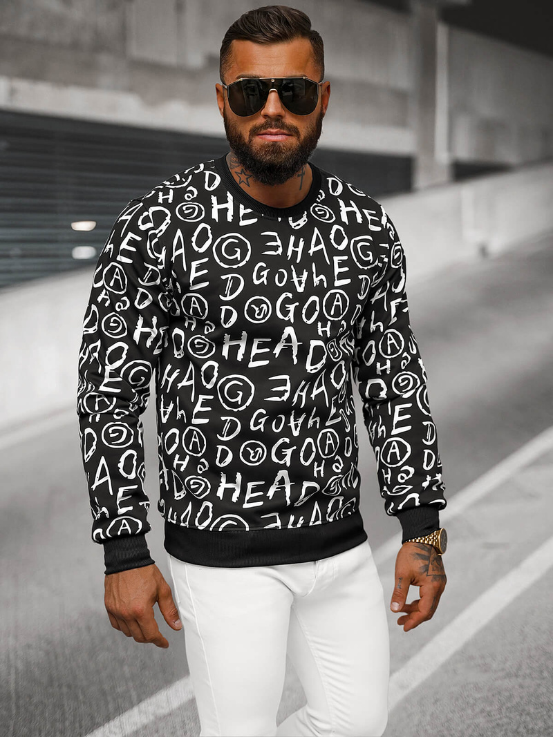 Vīriešu jaka melna OZONEE JS/8B1221/3