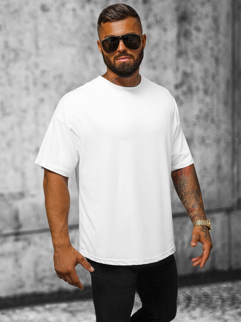 Vīriešu t-krekls balts OZONEE O/3436