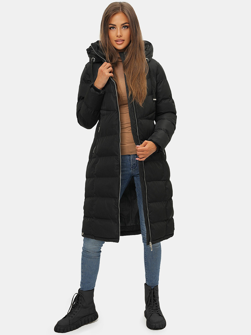 Sieviešu ziemas jaka melna OZONEE JS/M736/392Z