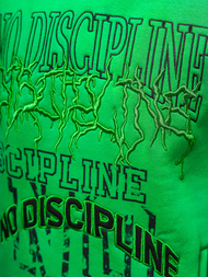 Džemperis ar kapuci zaļa OZONEE O/SWE23037