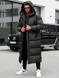 Vīriešu ziemas virsjaka melna OZONEE O/M3202Z