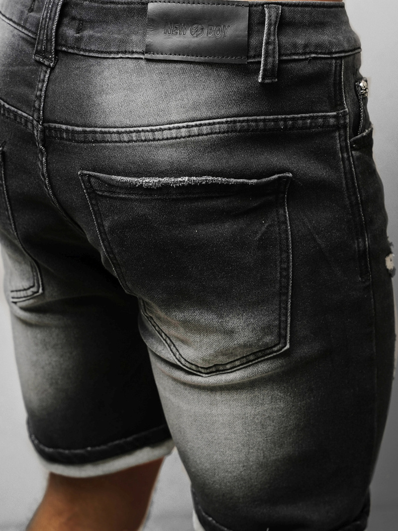 Vīriešu šorti melni OZONEE NB/MP0061N