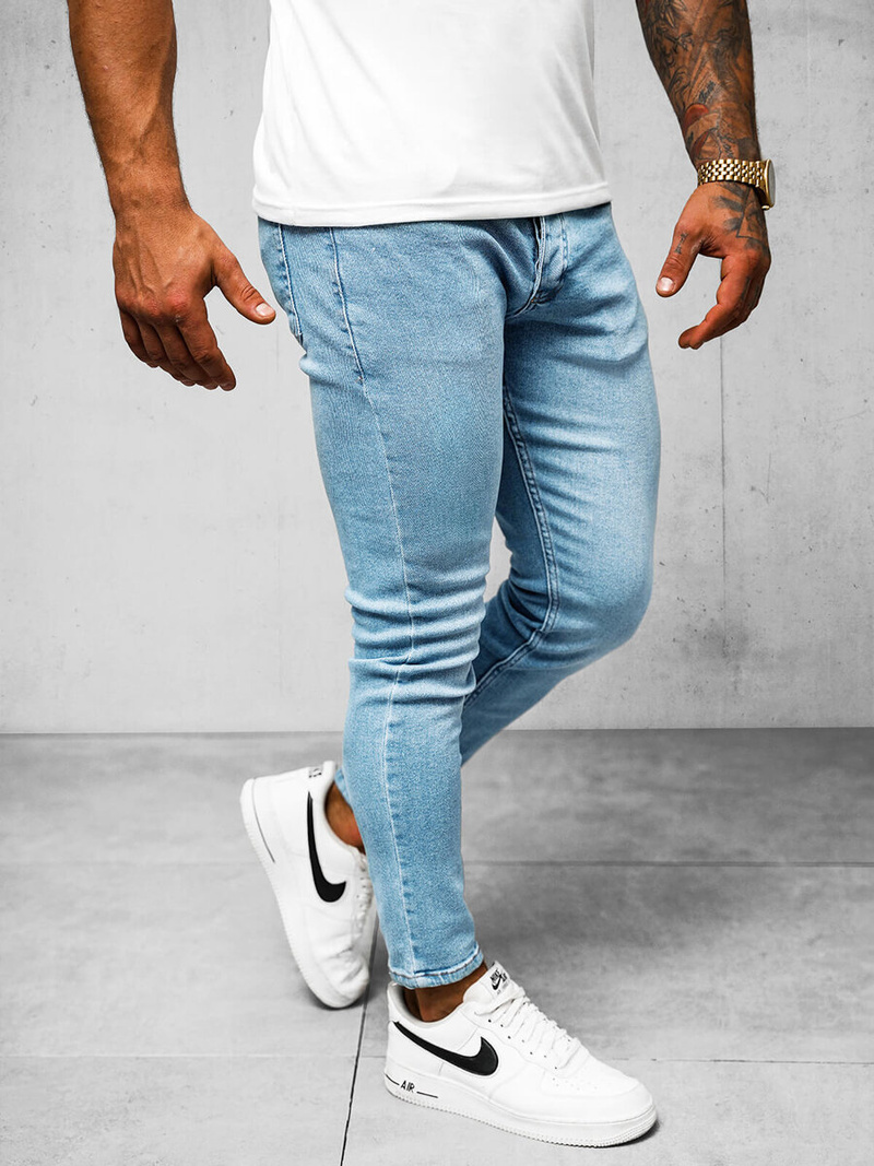 Vīriešu džinsi debesu zili OZONEE O/2335