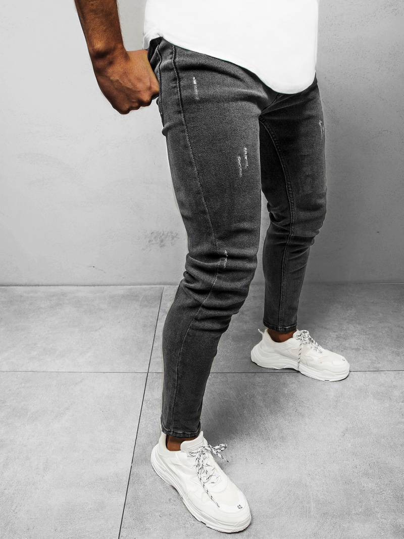 Vīriešu džinsi grafīta OZONEE E/1270SP