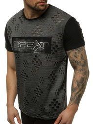 Vīriešu T-krekls melns OZONEE JS/KS2083