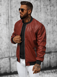 Vīriešu bomber virsjaka bordosarkana OZONEE N/6705/7Z