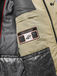 Vīriešu ziemas jaka smilšu OZONEE JS/22M322/62