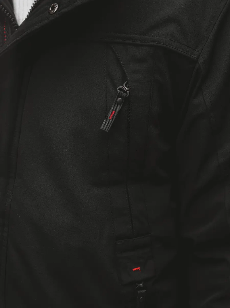 Vīriešu virsjaka melna OZONEE JS/M717/392