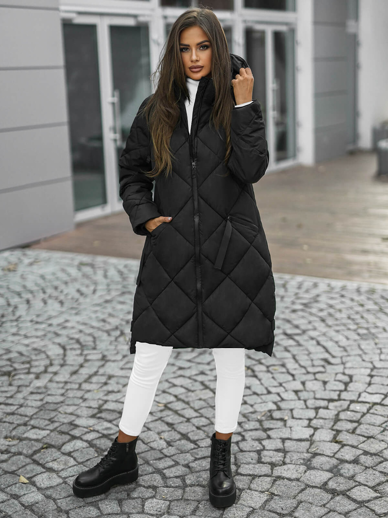 Sieviešu jaka melna OZONEE JS/5M3168/392Z