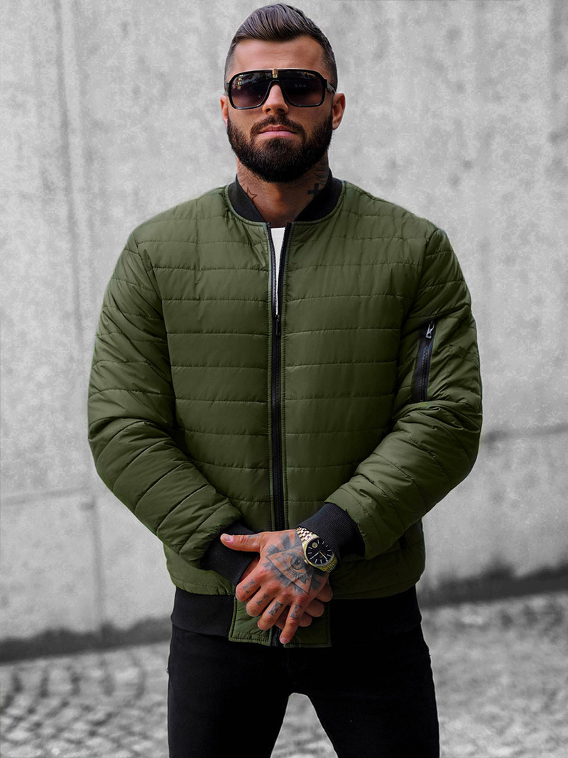 Vīriešu bomber virsjaka zaļa OZONEE JS/MY02Z