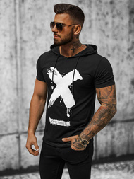 Vīriešu T-krekls melns OZONEE JS/8T203