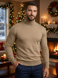 Vīriešu svīteris camel OZONEE V/V24504Z