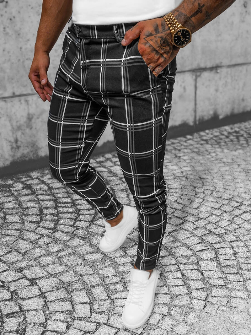 Vīriešu Chino Bikses Melni OZONEE O/P4028