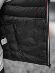 Vīriešu pārejas virsjaka melna OZONEE JS/SM71