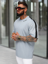 Vīriešu t-krekls gaiši-debesu zils OZONEE O/QQ1195