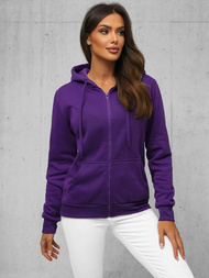 Sieviešu džemperis ar kapuci violeta OZONEE JS/W03Z