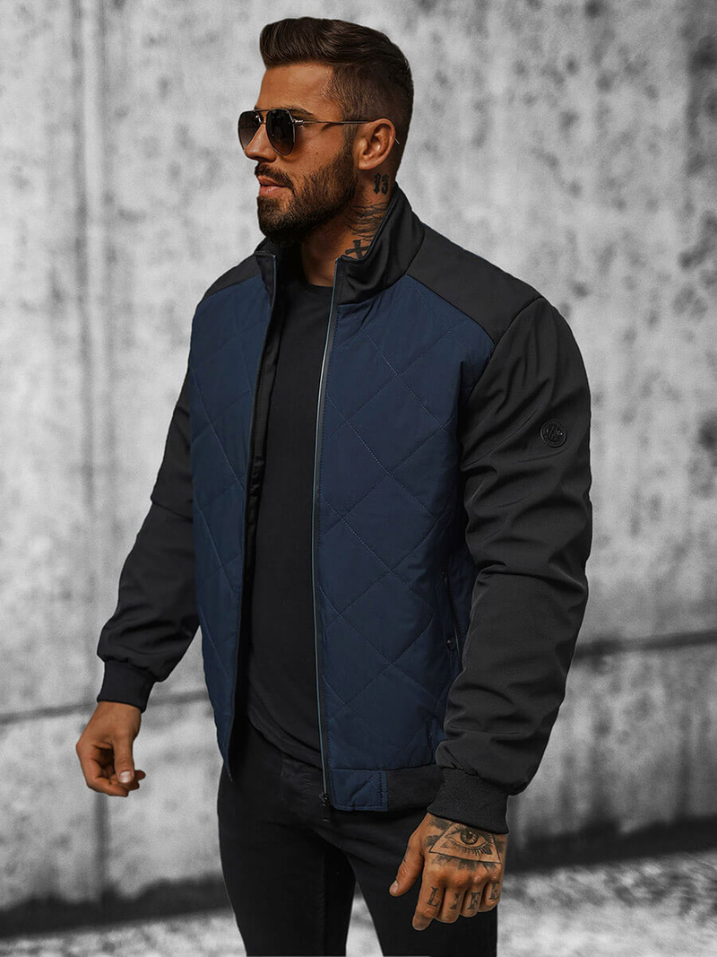 Vīriešu pārejas virsjaka tumši zila OZONEE JS/84M3022/215