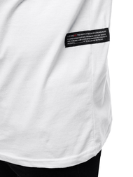 Vīriešu T-krekls ar garām piedurknēm balts OZONEE O/1292Z