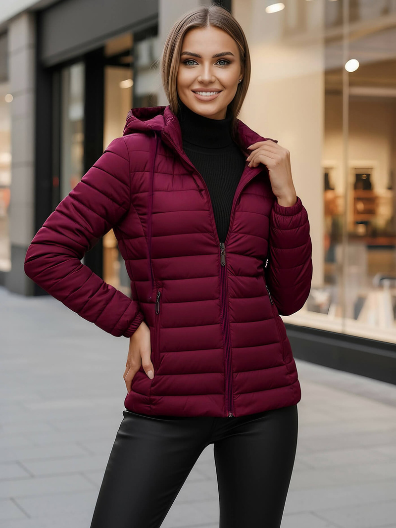 Sieviešu jaka bordosarkans OZONEE JS/16M9103/01Z