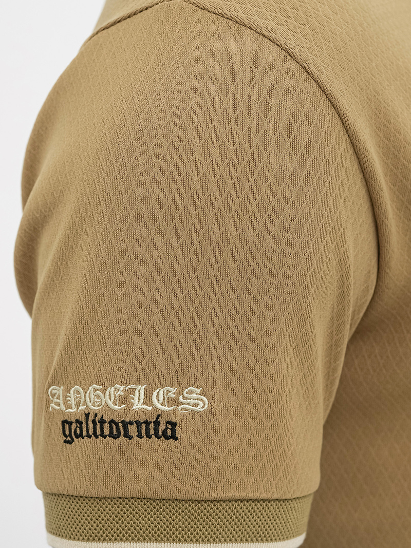 Vīriešu polo krekls tumši-smilšu OZONEE O/YN2/575