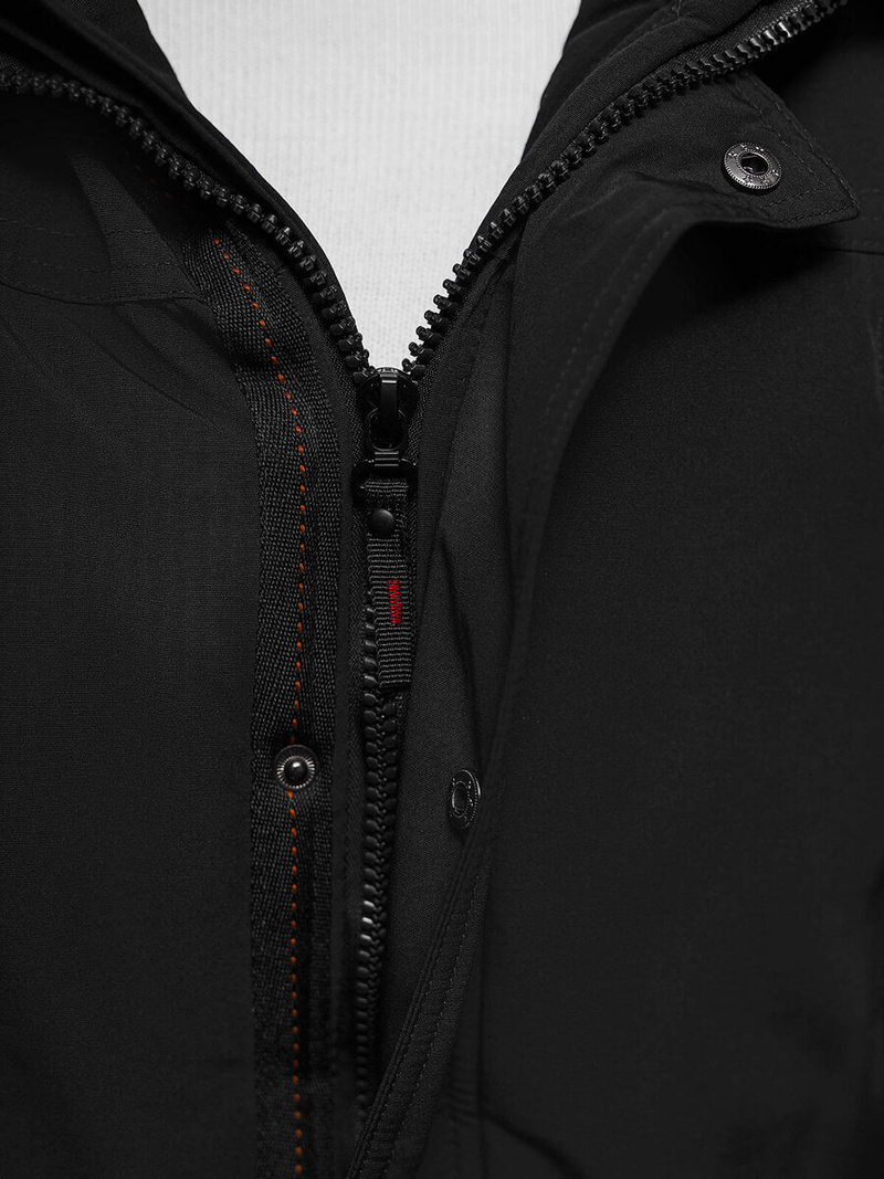 Vīriešu ziemas jaka melna OZONEE JS/5M718/392