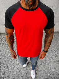 Vīriešu t-krekls sarkani-melns OZONEE JS/8T82/8