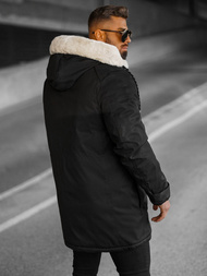 Vīriešu parka melna OZONEE JS/5M120/392Z