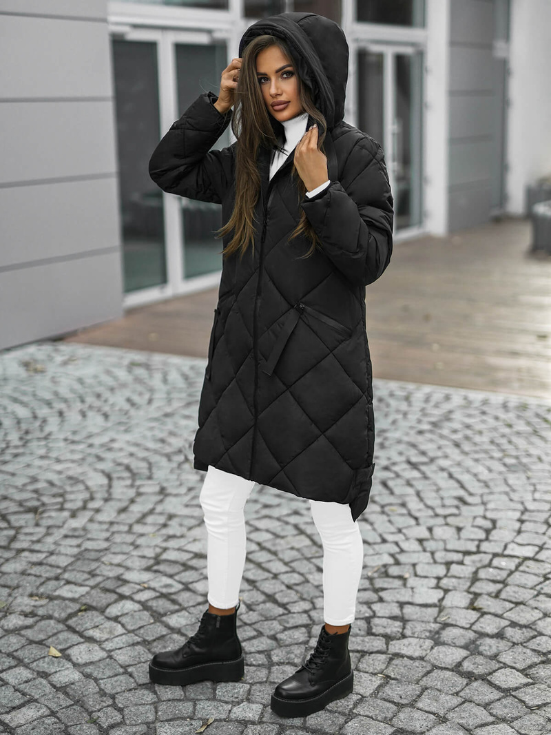 Sieviešu jaka melna OZONEE JS/5M3168/392Z