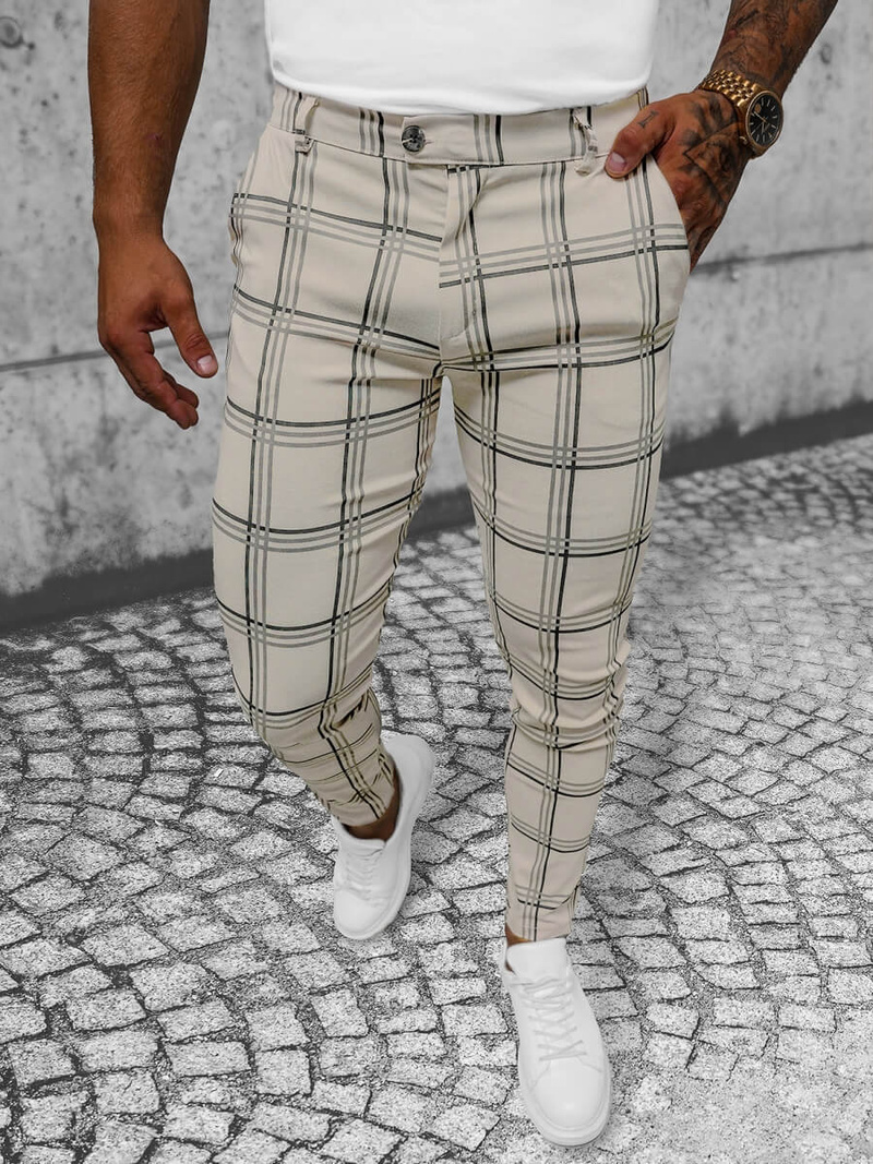 Vīriešu Chino Bikses Smilšu OZONEE O/P4028