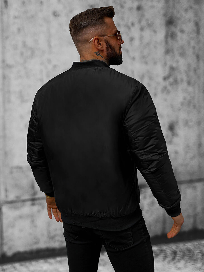 Vīriešu virsjaka melna OZONEE JS/AK95Z