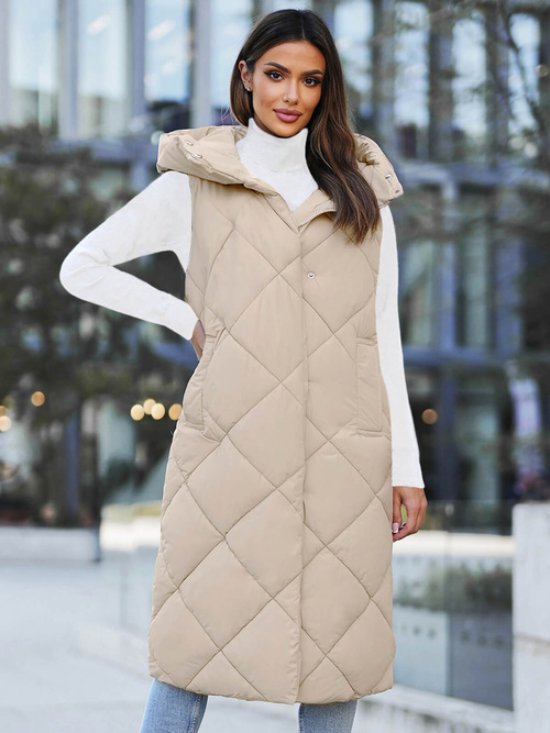 Sieviešu veste smilšu OZONEE JS/5M3165/62