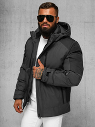 Vīriešu ziemas jaka grafīta OZONEE JS/91M9902/105Z