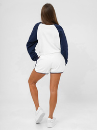 Sieviešu sporta tērps balti-tumši zils OZONEE JS/M58631AB