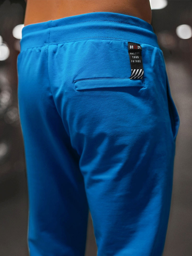 Vīriešu sporta bikses debesu zili B/18203022Z