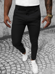 Vīriešu chino bikses melnas OZONEE O/1000Z