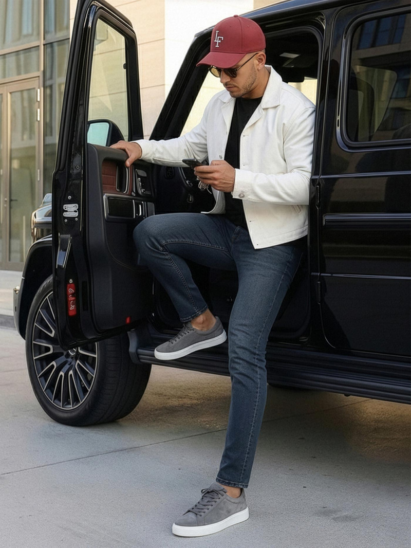 Vīriešu džinsi zili OZONEE O/JK2895AZ