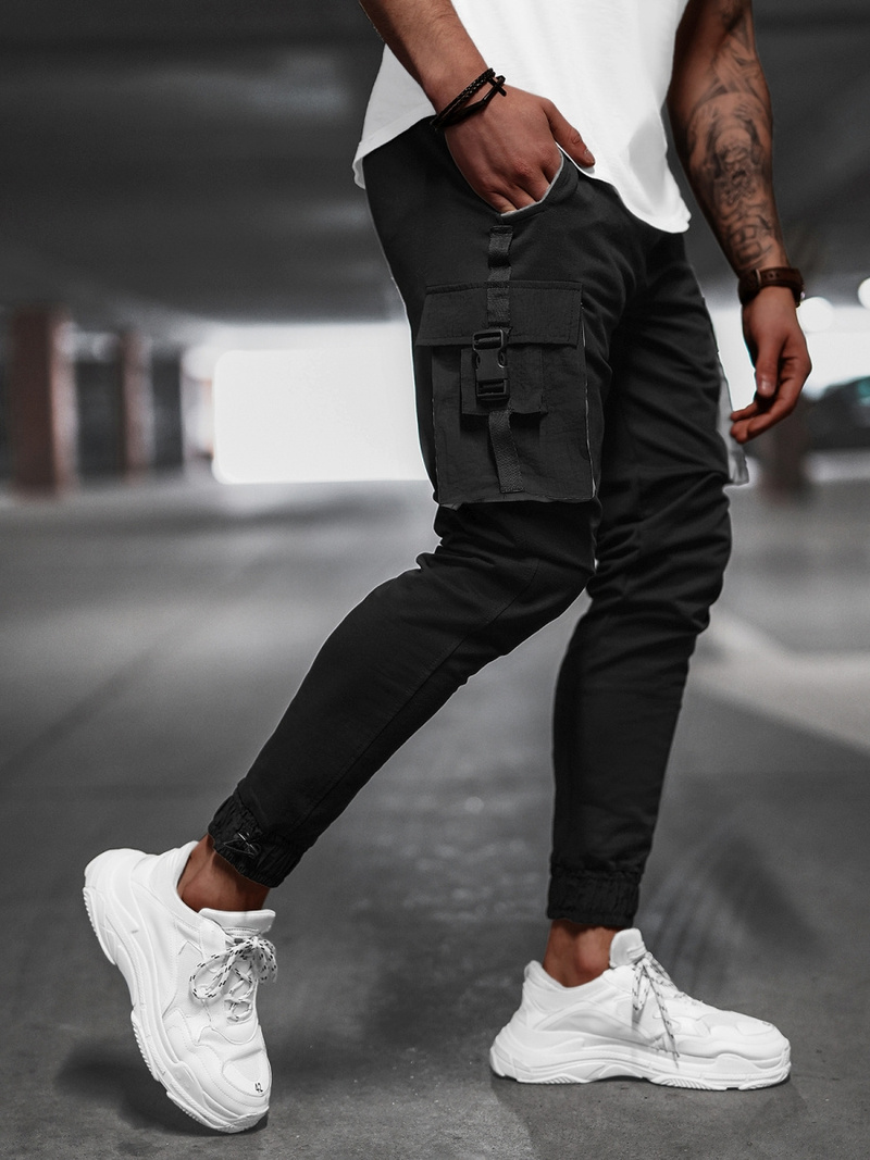 Vīriešu Chino Bikses Melni B/21203004Z