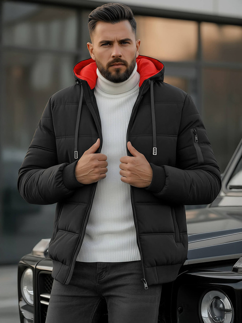 Vīriešu jaka melna OZONEE JS/31M5003Z