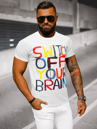 Vīriešu T-krekls Balts OZONEE O/T125/1Z