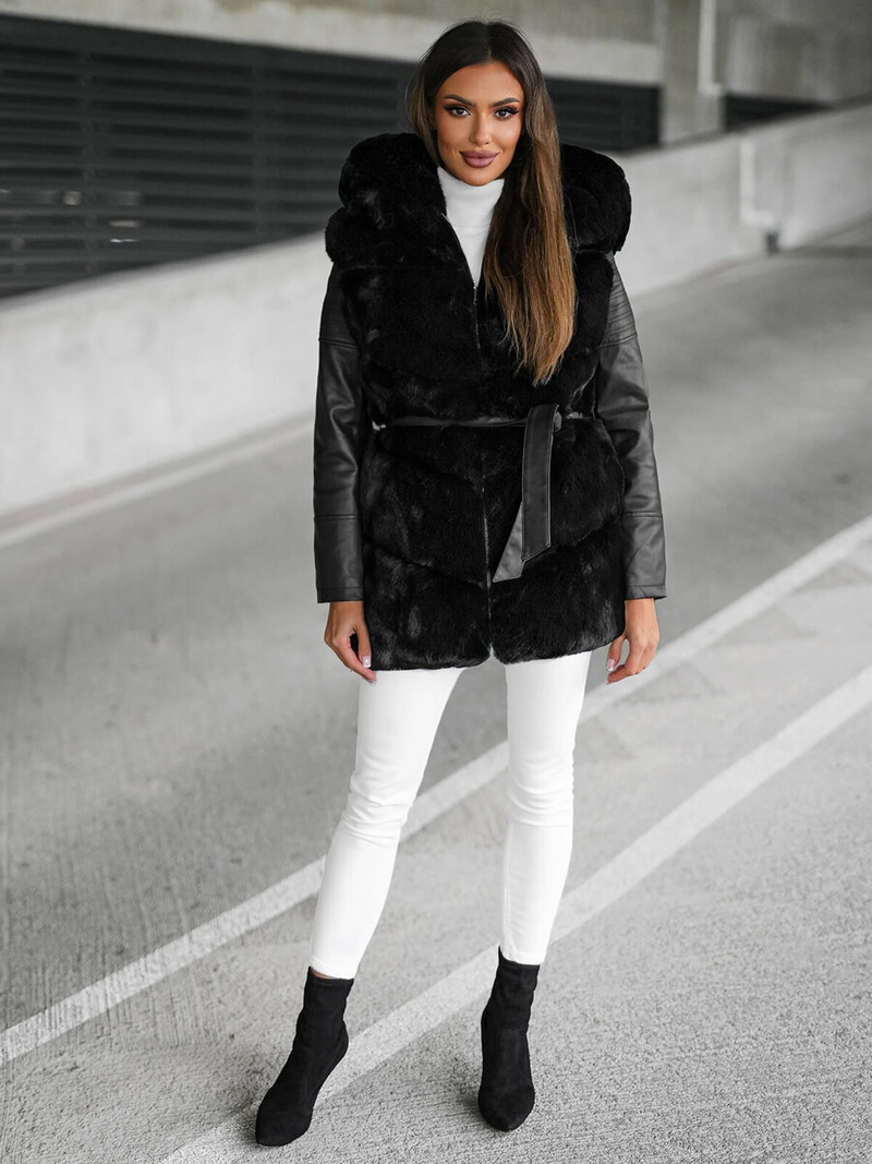 Sieviešu jaka melna OZONEE JS/11Z8090Z