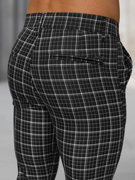  Vīriešu chino bikses melnas OZONEE DJ/5515Z